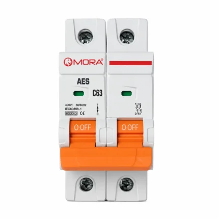 Mora 2P AC MCB Circuit Breaker C Type 20A to 63A