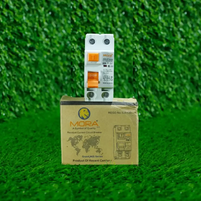 Mora 2P RCCB 63A – Residual Current Circuit Breaker with Earth Leakage Protection