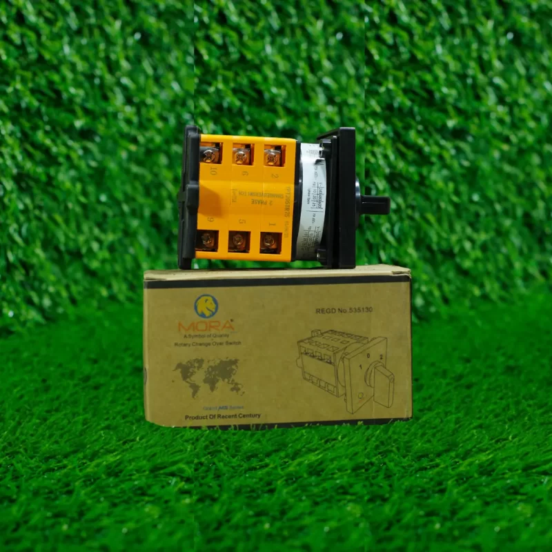 Mora 3P 75A Rotary Changeover Switch – Heavy Duty Manual Switch | AC/DC Compatible (3 Pole)