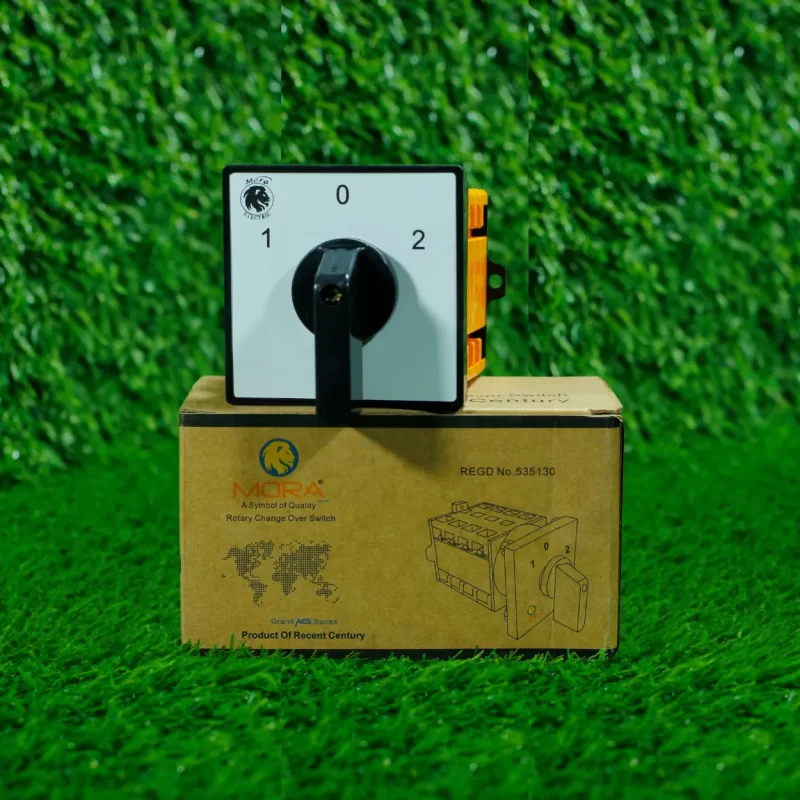 Mora 3P 75A Rotary Changeover Switch – Heavy Duty Manual Switch | AC/DC Compatible (3 Pole)