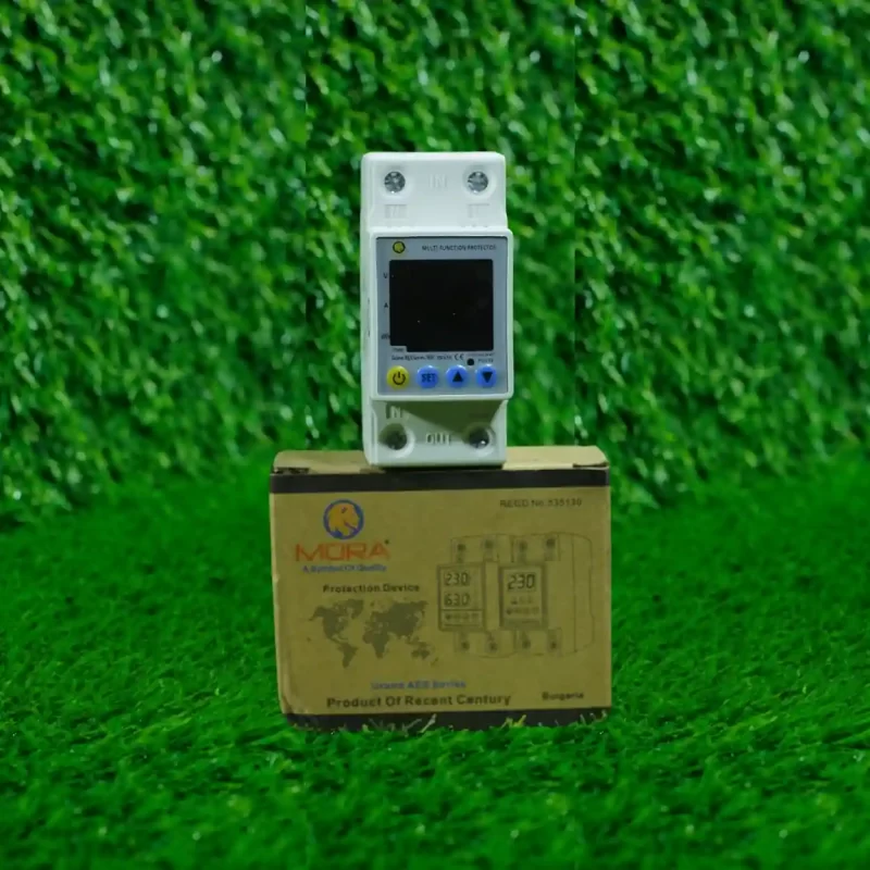 Mora 3-in-1 Voltage Protector with kWh Meter – Over/Under Voltage Protective Device & Power Usage Monitor