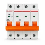 Mora 4P 63A AC Circuit Breaker – 4 Pole MCB for Main Power Line Protection