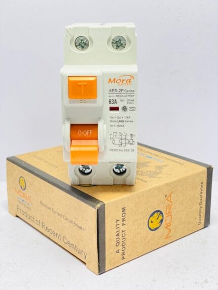 Mora 2P RCCB 63A – Residual Current Circuit Breaker with Earth Leakage Protection