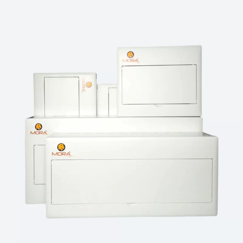 Mora JXP White Mirror Series metal distribution box with 10 to 24 way DB options