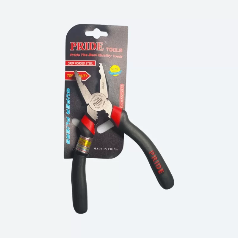 Pride P288W super pliers anti-slip handle close-up