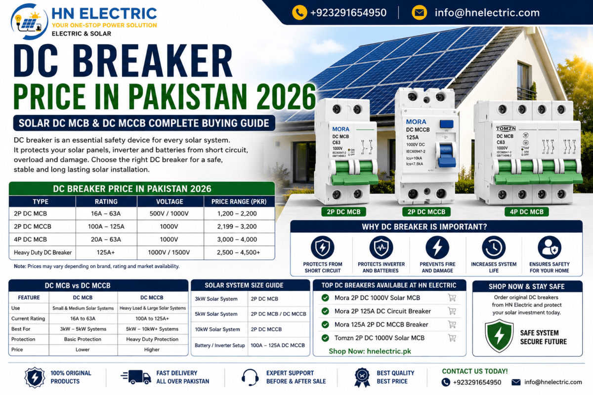 DC Breaker Price in Pakistan 2026 by HN Electric