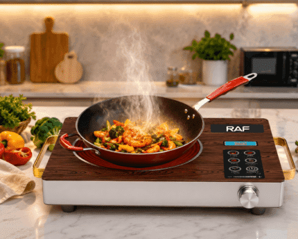 RAF R.5499 3500W Infrared Cooker with Digital LED Display and Micro Crystal Glass Plate