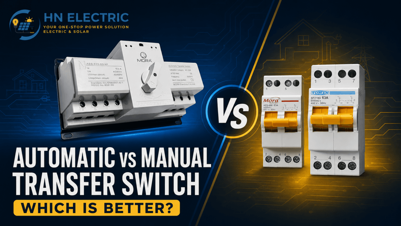 Automatic vs Manual Transfer Switch comparison for homes in Pakistan