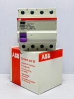ABB 4 pole RCCB earth leakage circuit breaker