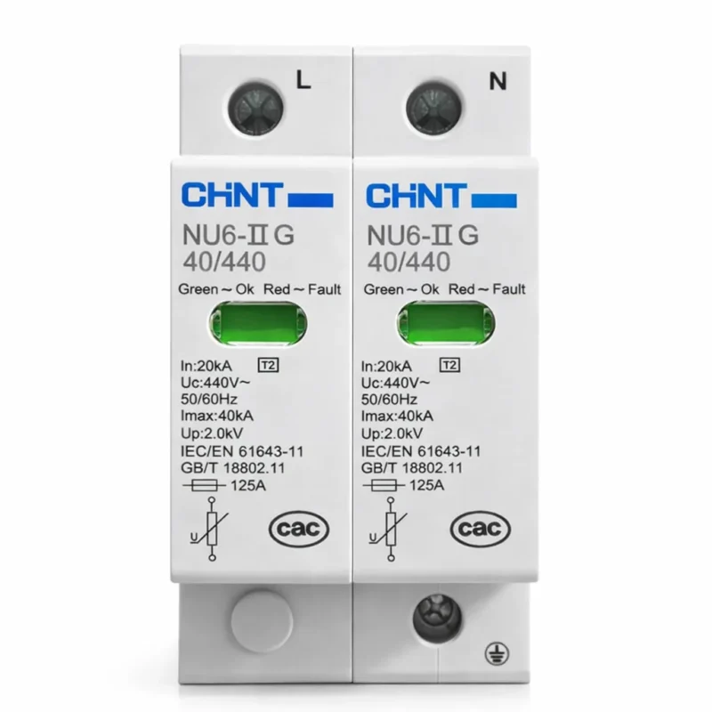CHINT NU6-IIG 2-Pole Type 2 AC Surge Protective Device