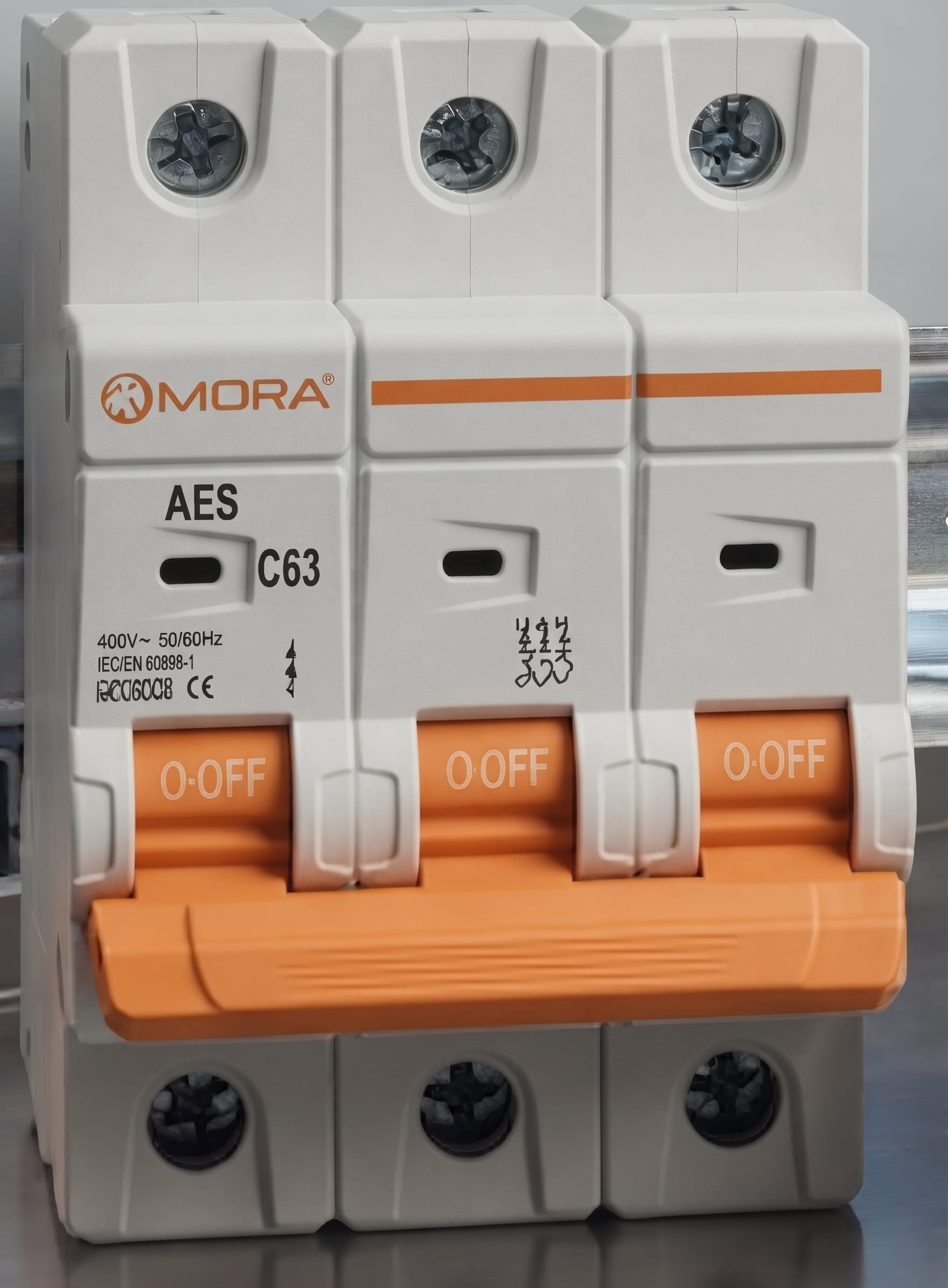 Mora 3P 63A AC Circuit Breaker – 3 Pole MCB for Main Power Line Protection
