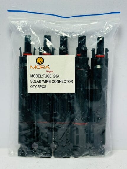 MORA MC4 fuse connector for solar PV systems